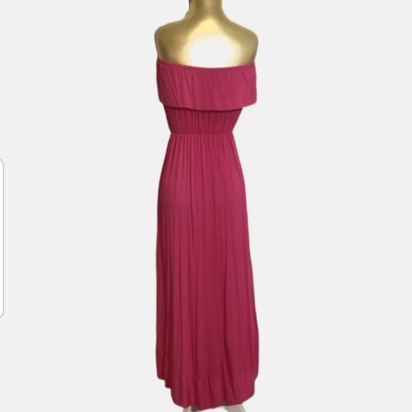New Fuchsia Pink Strapless Dress NWOT - Picture 4 of 11